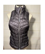 Tangerine Puffer Vest Womens size S Full Zip Dark Charcoal Gray Grey sup... - €12,22 EUR