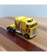 Vintage 1982 Hot Wheels Thunder Roller Yellow w/Eagle #2 Semi Truck Hong... - $11.29