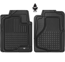 For HONDA CAT Heavy Duty Car Truck Floor Mats 2PC Rubber Semi Custom Black - £35.25 GBP