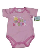 Baby&#39;s First Easter Bodysuit For Girls 0/3 Months 1st Easter Chick - £1.17 GBP