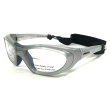 Leader Safety Eyeglasses Frames Hilco T-Zone Silver Wrap with Strap 59-17-120 - £43.61 GBP