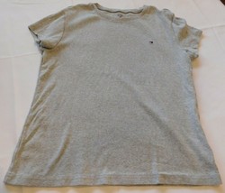 Tommy Hilfiger lt grey heather **See Measurements womens cotton t shirt EUC - £14.18 GBP