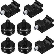 8 Pieces 1/4 Inch Hot Shoe Mount Adapter Camera Mount Tr Screw And Cold Shoe Fla - £15.97 GBP