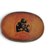 Rare Vintage 1970s San Diego Zoo / Wild Animal Park Belt Buckle - Leather - $570.20 MXN