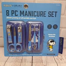 Celavi Peanuts Snoopy Charlie Brown Gromming 8 Piece Set Manicure Tool Kit - $18.61