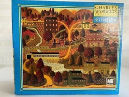 Charles Wysocki 1000 piece Jigsaw Puzzle Game Silke Train Ride Trees Mou... - $199.99