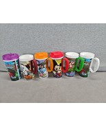 Lot Of 6 Disney Parks Collectors Park Cups With Handles (B8) - $29.70