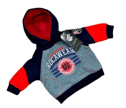 Rocawear Boys Hoodie Sweatshirt Baby Size 0-3M Blue Red NY Patch NWT NEW - £3.10 GBP
