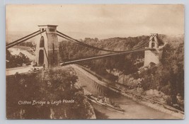 Clifton Suspension Bridge Iconic Structure Bristol England Vintage Postcard - £5.33 GBP