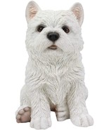 Ebros Sitting West Highland Terrier White Westie Puppy Dog Statue 6.75&quot;High - $39.76 CAD