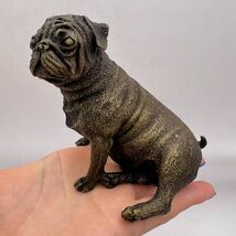 Antique Collectible Bronze Brass Figure Statue Dog Bulldog Home Decor - $400.00