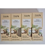 THAI COCONUT PERFUME OIL ROLL ON 4 BOTTLES .33 FL OZ EACH - $364.18 MXN