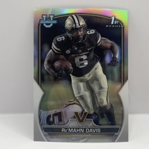 2022 Bowman Chrome University Football Re&#39;Mahn Davis #8 Refractor Vanderbilt - £1.57 GBP