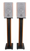 (2) 36&quot; Bookshelf Speaker Stands For Edifier R1700BT Bookshelf Speakers - £158.36 GBP