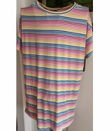 Secret Treasures Sleepshirt ~ Pajama ~ Stripe ~ Knit ~ Knee Length ~ Siz... - $42.10 CAD