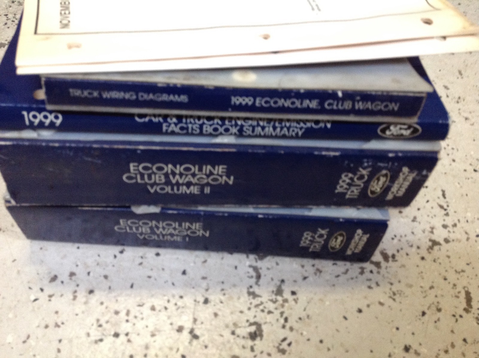 1999 Ford Econoline Club Wagon Servizio Negozio Riparazione Manuale Set * W Ewd Item image 8