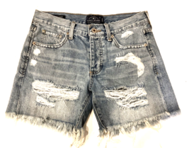 Lucky Brand Shorts Womens 00 Denim Boyfriend Ripped Distressed Button Fl... - $19.75