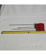 Snap On USA 4 Piece RED Hard Handle Screwdriver Set Phillips / Flat SDDP... - $162.11 CAD