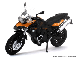 BMW F800GS Orange/ Black Motorcycle Model, Motormax Scale 1:18 - $44.99