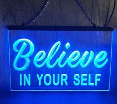 Believe in Your Self LED Neon Signs Home Decor Hang Wall, Bedroom, Lights Art - £20.84 GBP+
