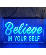 Believe in Your Self LED Neon Signs Home Decor Hang Wall, Bedroom, Light... - £20.77 GBP+