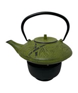 Guro Kyusu Cast Iron Green Tea Pot Infuser Basket and Tea Candle Warmer ... - £85.09 GBP