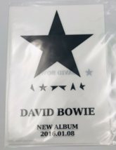 David Bowie Blackstar New Album 2016.01.08 Plastic File Folder Japan Exc... - $17.59