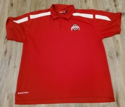 Ohio State Buckeyes Official Team Shop 2 Red White Polo 3XL Embroidered Logo - £29.43 GBP