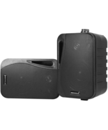 Pair HP4S BK 4&quot; Outdoor/Indoor Swivel Home Theater Speakers in Black - $133.85 CAD