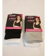 LOT 4 BRAS Zone Pro 2 pack ladies total comfort tank style Sports Bra Sz... - $25.27 CAD