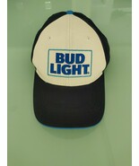 BUD LIGHT Beer Baseball Hat Mesh Adjustable Adult Ball Cap White Blue - $20.17 CAD