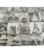 Pittsburgh paint glass company PPG place art print poster black white 1984 - $33.87 CAD