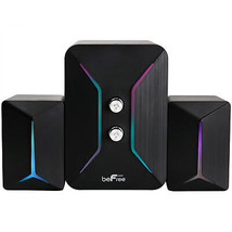 beFree Sound Computer Gaming 2.1 Speaker System with Color LED Lights - £53.49 GBP