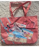 Lancome Paris French Riviera Canvas Beach Bag Tote New w/Tags - £10.87 GBP