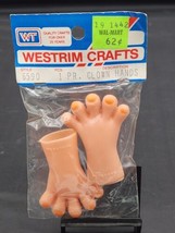 Vintage Westrim Crafts 2.5 Clown Hands Style 6590 1 Pair Doll Making Juggalo Nos - $8.56