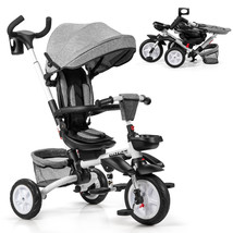 6-In-1 Kids Baby Stroller Tricycle Detachable Children Learning Toy Bike... - £168.39 GBP