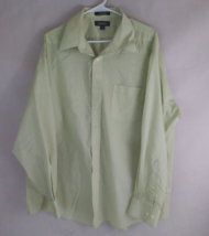 Croft &amp; Barrow Wrinkle Resistant Men&#39;s Greenish Yellow Casual Shirt Size 2XL - £9.32 GBP