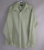 Croft &amp; Barrow Wrinkle Resistant Men&#39;s Greenish Yellow Casual Shirt Size 2XL - £9.29 GBP