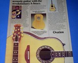 Ovation Guitar Pickin&#39; Magazine Photo Clipping Vintage November 1977 - $14.99