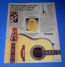 Ovation Guitar Pickin&#39; Magazine Photo Clipping Vintage November 1977 - £11.93 GBP