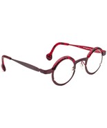 Theo Women&#39;s Eyeglasses Tag 311 Aubergine&amp;Burgundy Round Frame 38[]22 140 - $799.99
