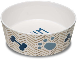 [Pack of 4] Loving Pets Dolce Moderno Bowl Yum Chevron Design Small - 1 count - £31.88 GBP