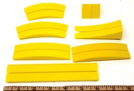 6pc Tyco Ho Slot Car Track Obstacle Bumps +Teeter Totter Fits Most Style Track Lem - £5.49 GBP