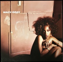 MACY GRAY &quot;THE TROUBLE BEING MYSELF&quot; 2003 PROMO POSTER/FLAT 2-SIDED 12X1... - £17.71 GBP