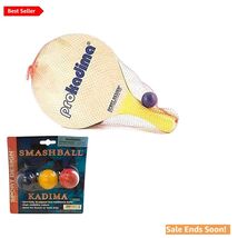 Durable Wood and Graphite Paddle Set with Replacement Balls for Active Play - $48.46