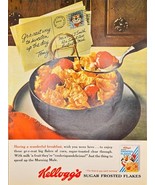 KELLOGG&#39;S SUGAR FROSTED FLAKES -  Cereal - Breakfast - 1964 Print Ad - $12.52