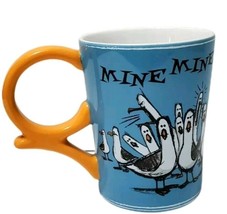 Disney Parks Finding Nemo Seagull Mug Cup Mine Mine Mine w/ Yellow Handle Brat - £11.16 GBP