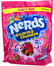 Nerds Gummy Clusters Recloseable Party Size 32 Oz EXP 05/2026 - $22.36