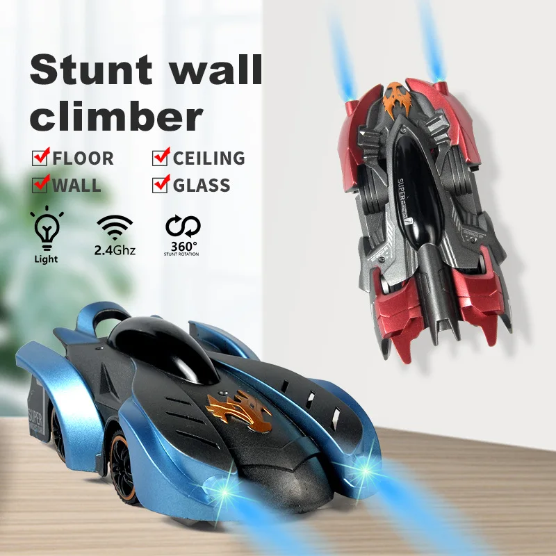 2.4G Anti Gravity Wall Climbing RC Car Electric 360 Rotating Stunt RC Car - £22.92 GBP