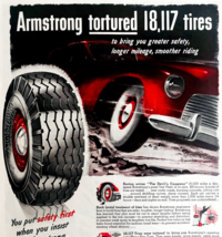 1947 Armstrong Tires Advertisement Automobilia Rhino Flex Devils Causewa... - €25,75 EUR